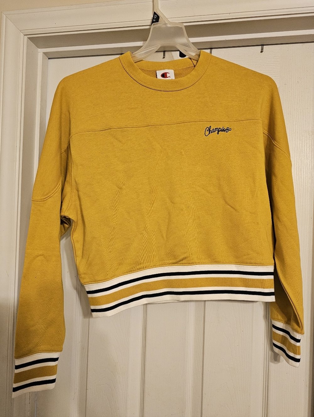 NWT Champion Cropped Crewneck Sweatshirt. Size:S.